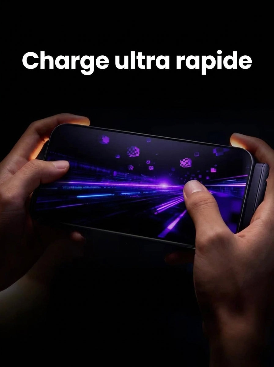 Telephone en charge pendant une partie de jeu mobile